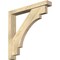 Ekena Millwork Merced Block Rough Sawn Bracket w/ Offset Brace, Douglas Fir, 4"W x 26"D x 26"H BKT0402X26X26MRC05RDF - alternate 1